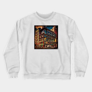 Intersection of Canal & Center Streets, NYC, USA Crewneck Sweatshirt